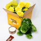 Plush toy crocodile with accessories